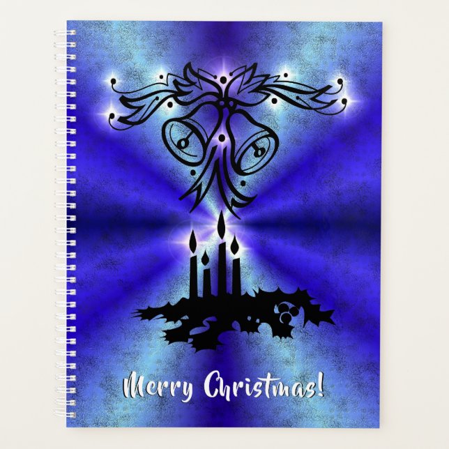 Advent, Christmas Magic on Blue Planner (Front)