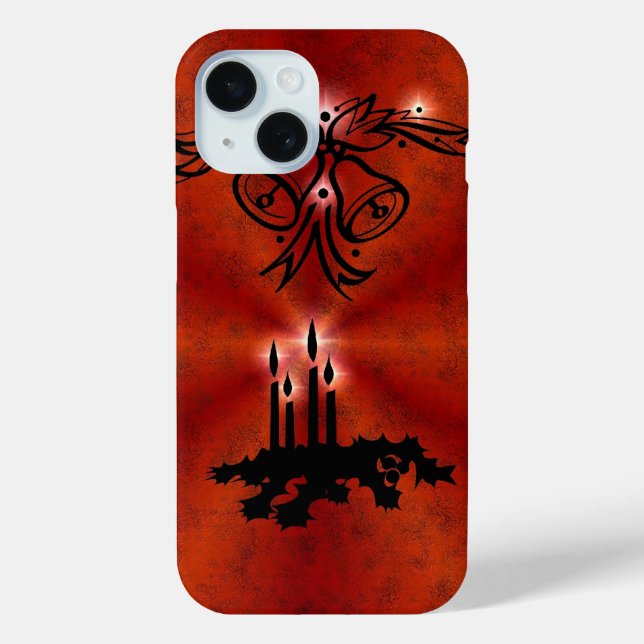 Advent, Christmas Magic on Red Case-Mate iPhone Case (Back)