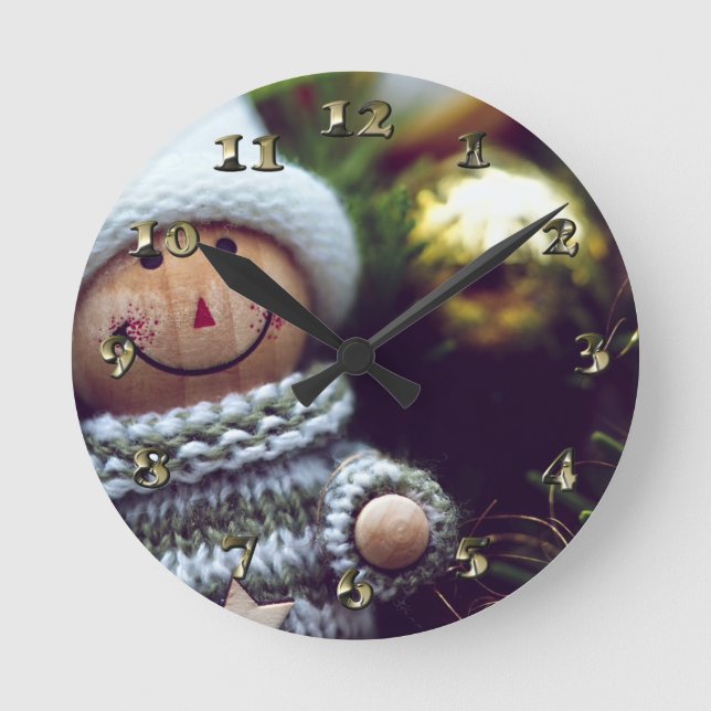 Advent Doll for the Holiday Round Clock (Front)