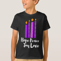 Advent Evergreen Wreath Candles Hope Peace Joy Lov