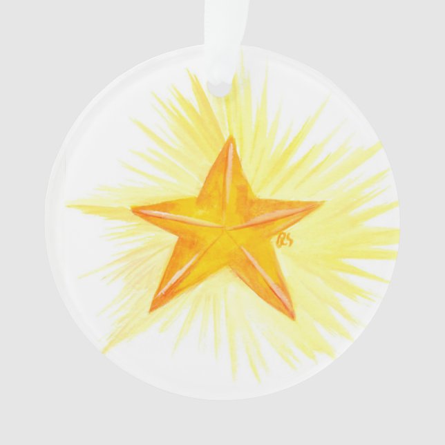 advent Jesse Tree Star Ornament (Front)