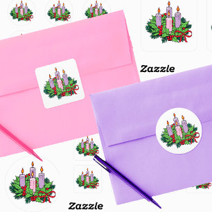 Advent Wreath Stickers