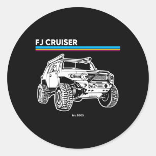 Adventure 101 Fj Cruiser Classic Round Sticker