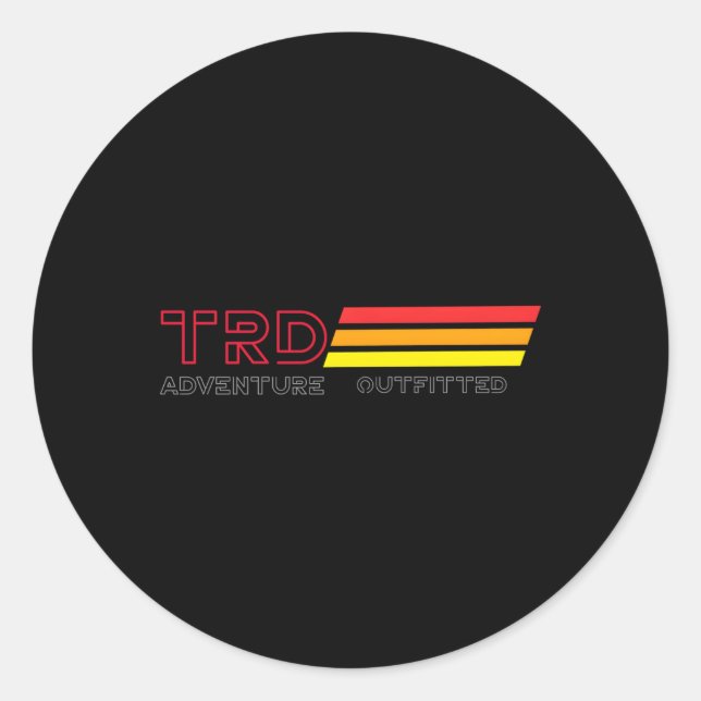 Adventure 101 Trd Adventure Ted Classic Round Sticker (Front)
