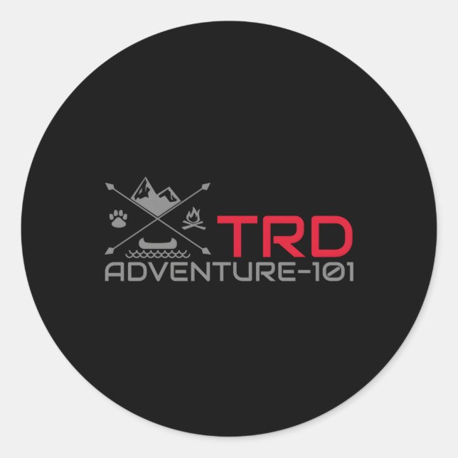 Adventure 101 Trd Perforce Off-Road Classic Round Sticker (Front)