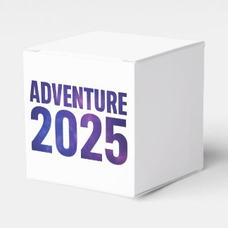 Adventure 2025 Galaxy Typography Design Favour Box