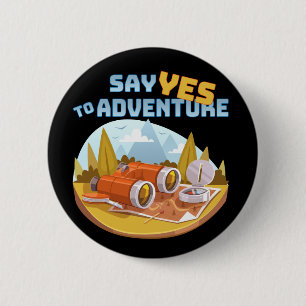 Adventure, 2¼ Inch Round Button