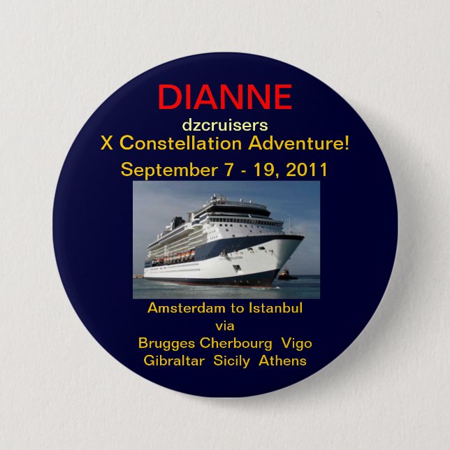 ADVENTURE 7.5 CM ROUND BADGE (Front)