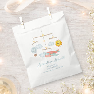 Adventure Airplane Hot Air Balloon Baby Shower Favour Bags