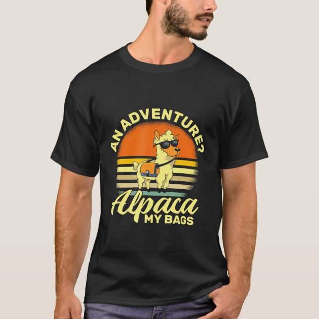Adventure Alpaca My Bags   Alpaca Adventure T-Shirt (Front)