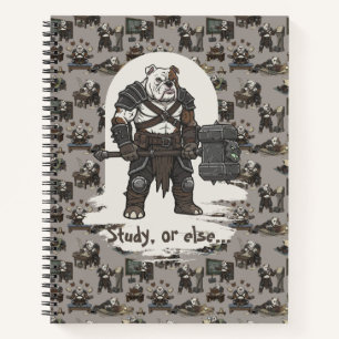 adventure American Bulldog gladiator dog T-Shirt Notebook