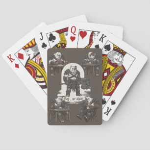 adventure American Bulldog gladiator dog T-Shirt Playing Cards