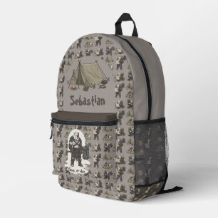 adventure American Bulldog gladiator dog T-Shirt Printed Backpack