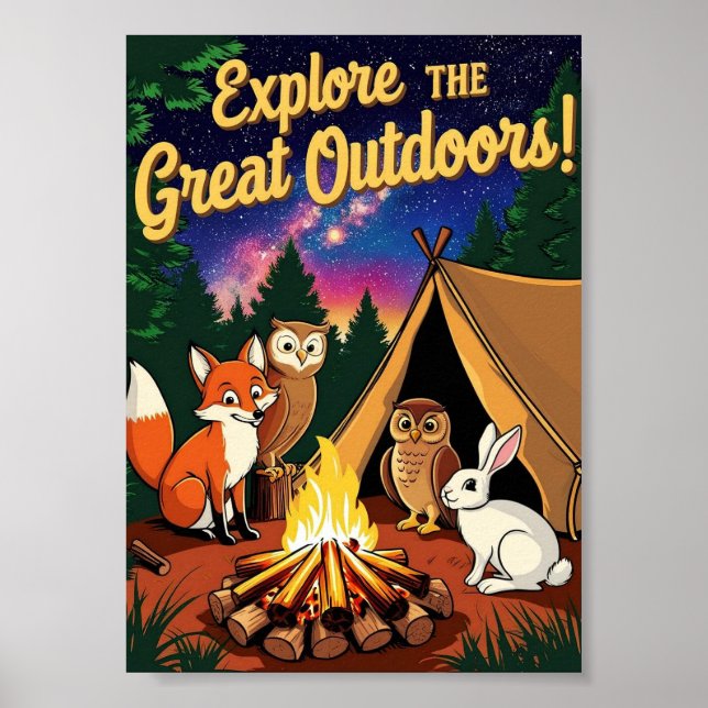 Adventure and Nature Exploration Poster (Front)