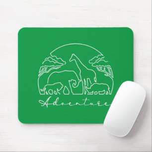 Adventure and Safari in Africa Mouse Mat