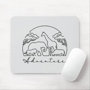 Adventure and Safari in Africa Mouse Mat