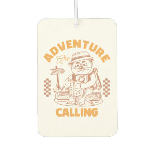 Adventure Are Calling– Vintage Cat Car Air Freshener