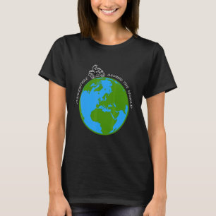 Adventure Around World Rider Motorbike Earth Trave T-Shirt