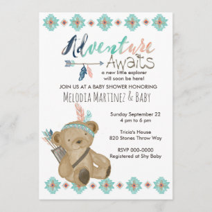 Adventure Await Baby Shower Invitation