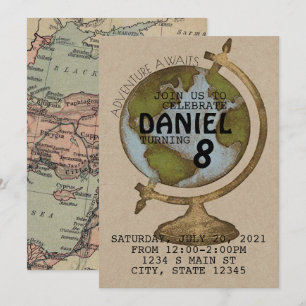 Adventure Await Birthday Invitation