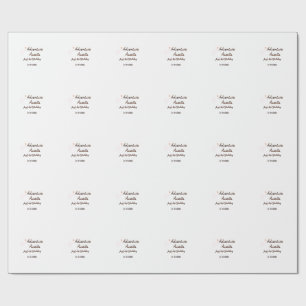 Adventure awaits 1st birthday name date planeretro wrapping paper