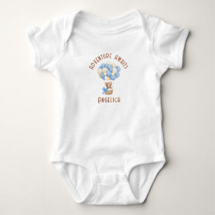 Adventure awaits air ballon baby bodysuit