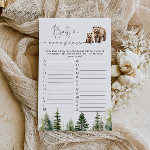 Adventure awaits baby name race baby shower game