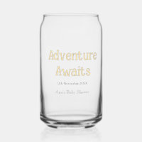 Adventure awaits baby shower add name date pastel