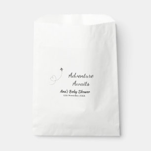 Adventure awaits baby shower add name date plane s favour bags
