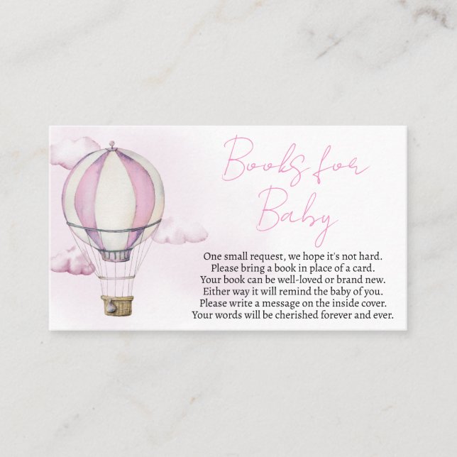 Adventure Awaits Baby Shower Books for Baby Business Card (Front)