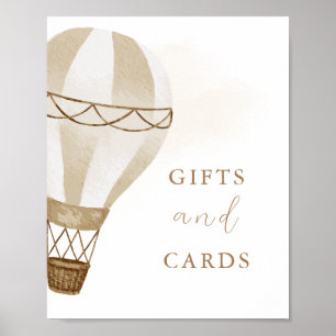 Adventure Awaits Baby Shower Gifts & Cards Poster