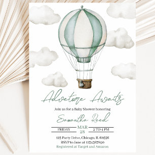Adventure Awaits Baby Shower Invitation