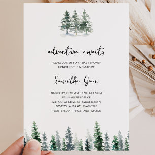 Adventure Awaits Baby Shower Invitation