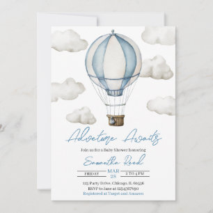 Adventure Awaits Baby Shower Invitation
