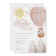Adventure Awaits Baby Shower Invitation