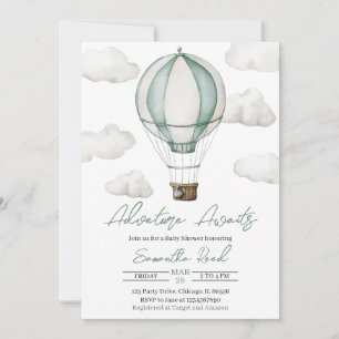 Adventure Awaits Baby Shower Invitation