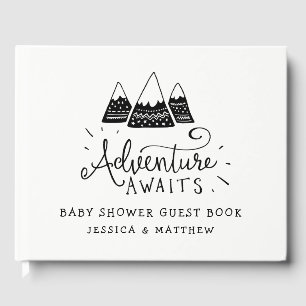 Adventure Awaits Baby Shower Invitations Guest Book