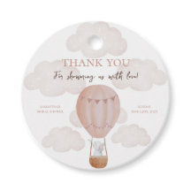 Adventure Awaits Baby Shower Party Favour Tag