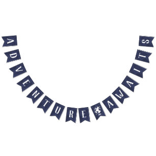 Adventure Awaits Banner, Aeroplanes Bunting