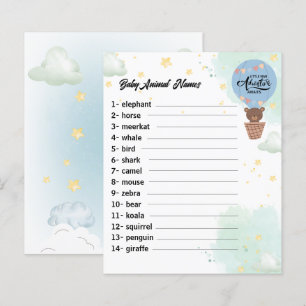 adventure awaits Bear fun shower baby animal game