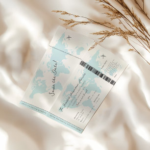 Adventure awaits boarding pass invitation