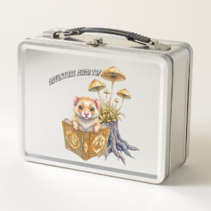 Adventure Awaits Book Lover Pillow Metal Lunch Box