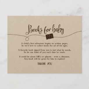 "Adventure Awaits" "Books for Baby" Request Card