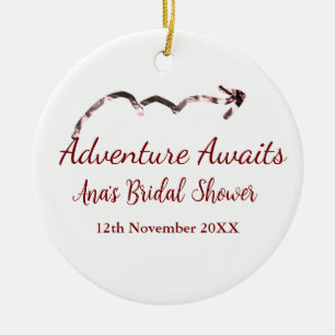 Adventure awaits bridal shower add name arrow marr ceramic tree decoration