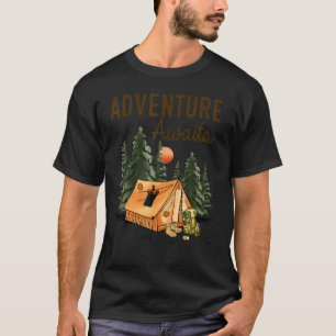 Adventure Awaits Camping   Camping Hiking T-Shirt