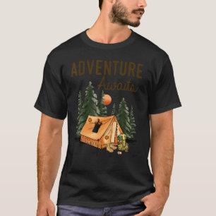 Adventure Awaits Camping   Camping Hiking T-Shirt