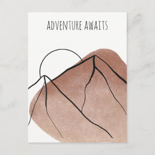 Adventure Awaits Camping Enthusiasts Postcard