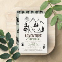 Adventure Awaits Camping Tent Baby Shower