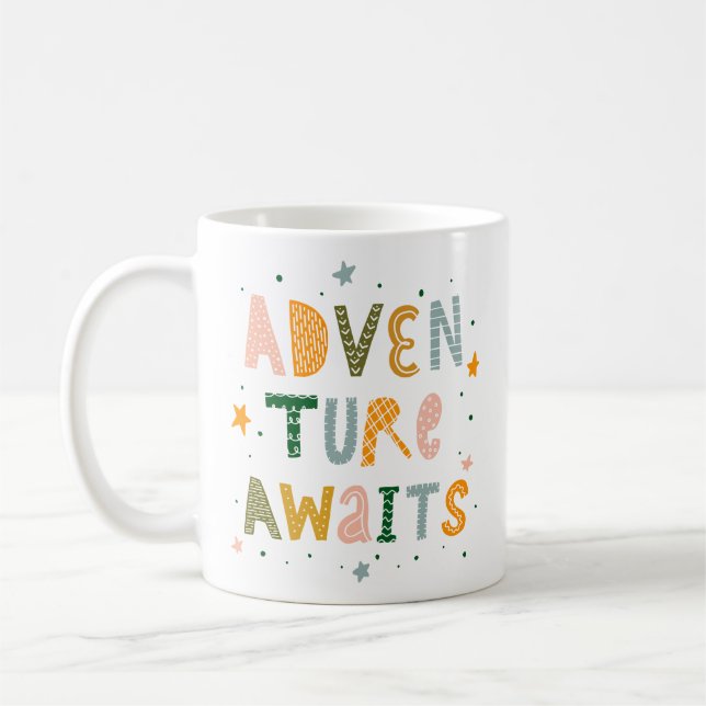 Adventure Awaits Coffee Mug (Left)