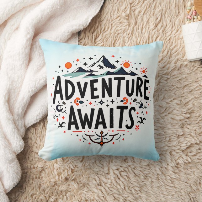 Adventure Awaits Cushion (Blanket)